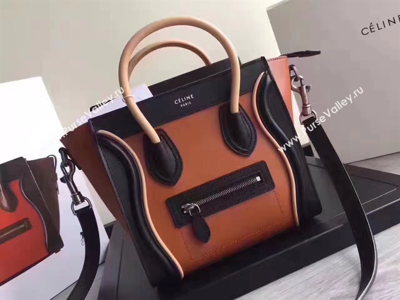 Celine nano orange v Boston black bag 4552