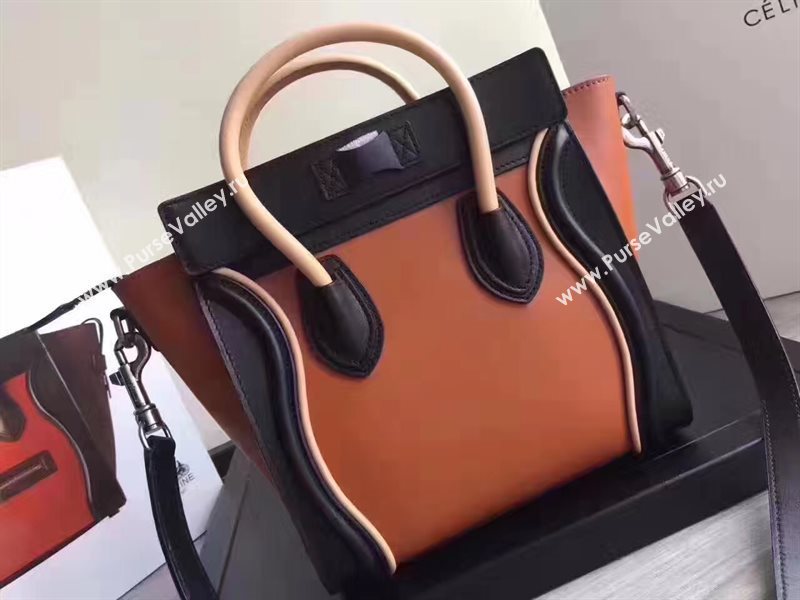 Celine nano orange v Boston black bag 4552