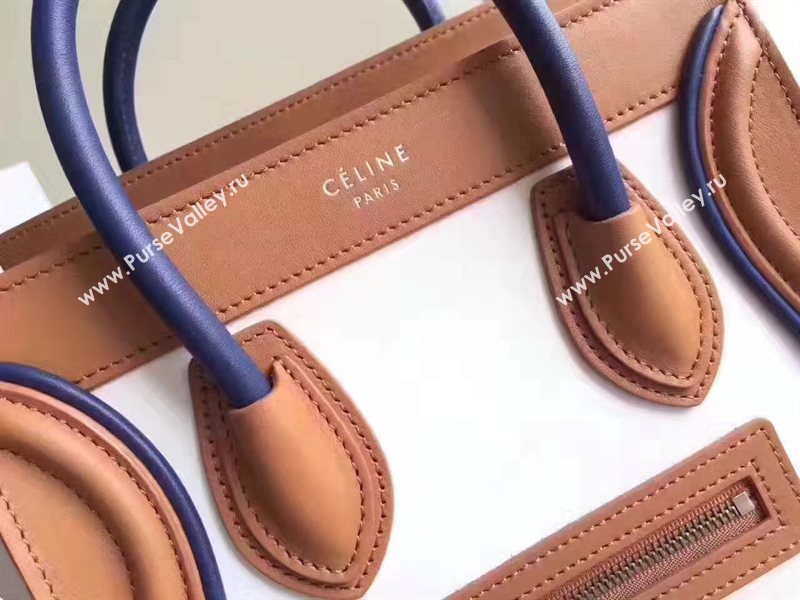 Celine nano white v Boston tan bag 4553