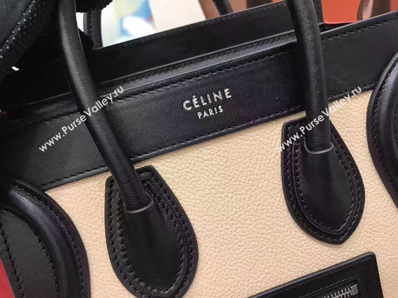 Celine nano nude black Boston red bag 4557