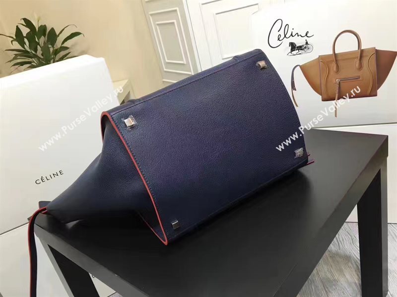 Celine large navy v red Phantom Luggage bag 4559