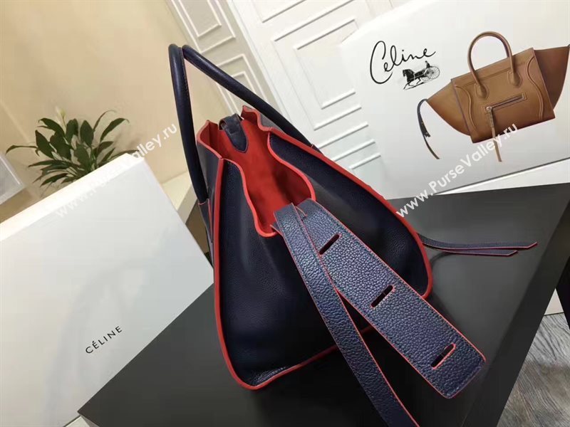 Celine large navy v red Phantom Luggage bag 4559