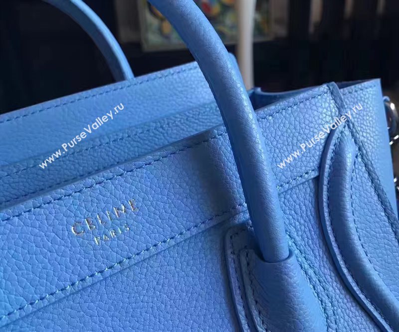 Celine nano light Boston blue bag 4560