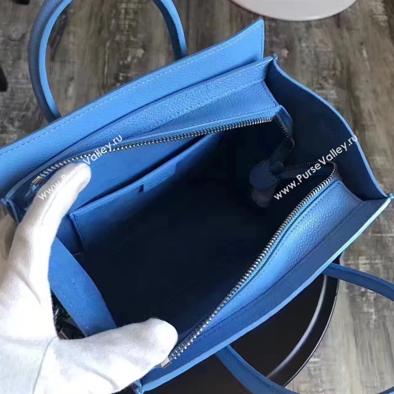 Celine nano light Boston blue bag 4560