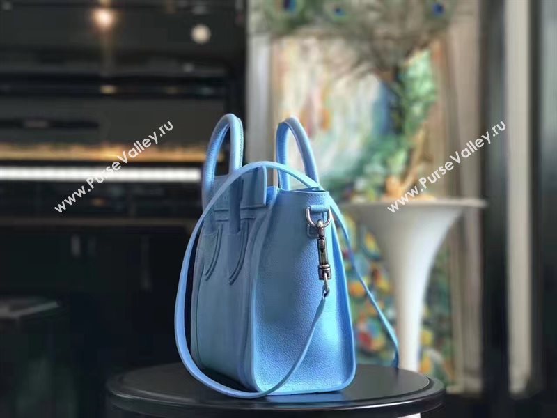 Celine nano light Boston blue bag 4560