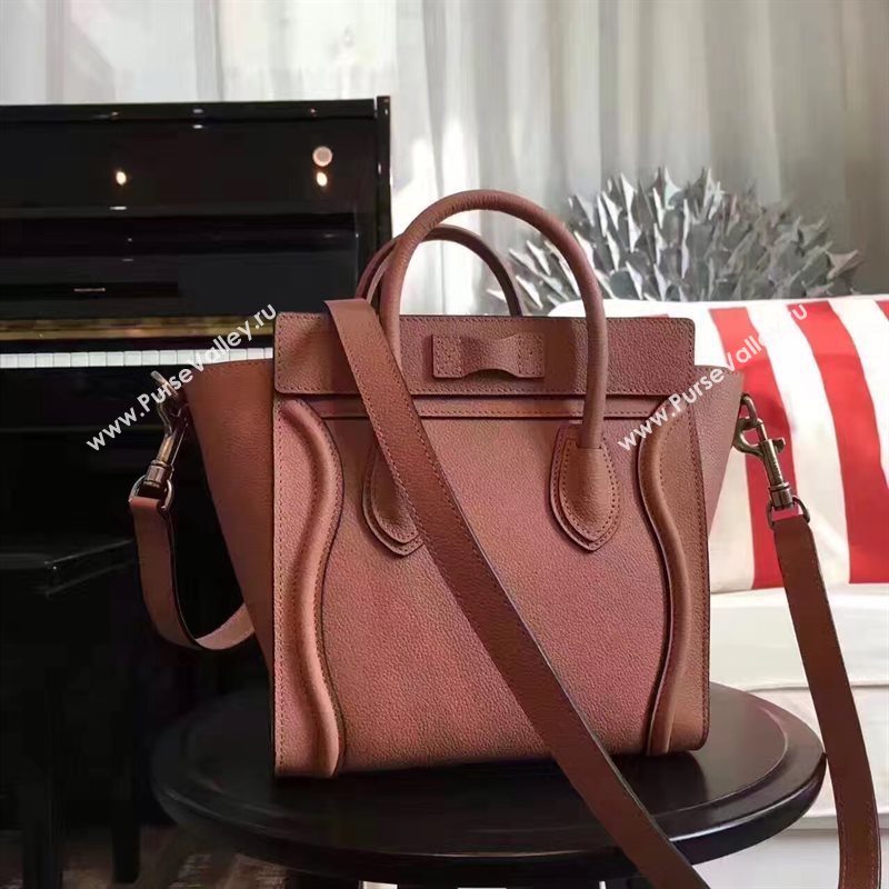 Celine nano Boston coffee bag 4563