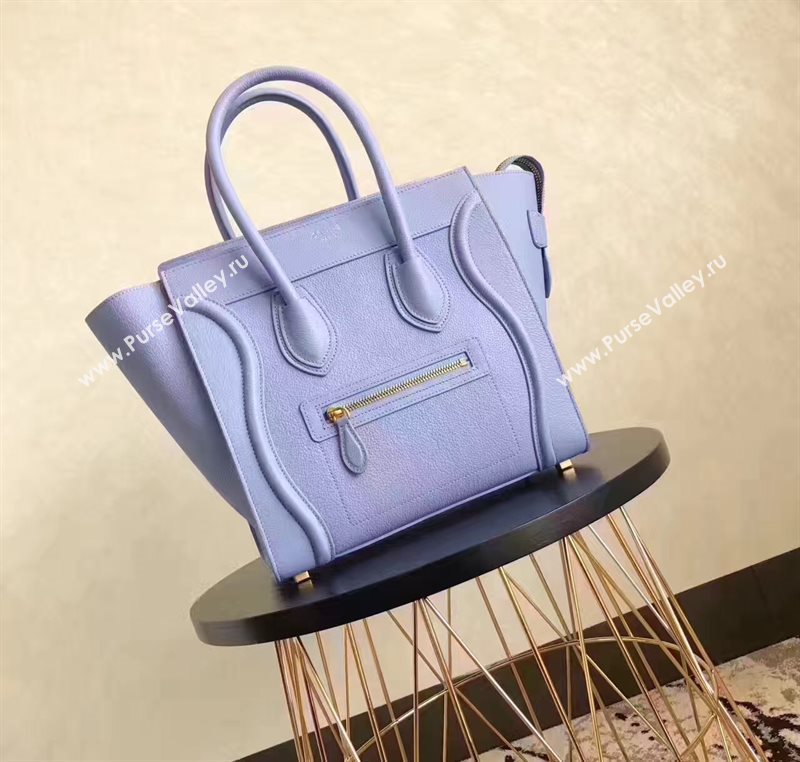 Celine medium grain light Boston blue bag 4564