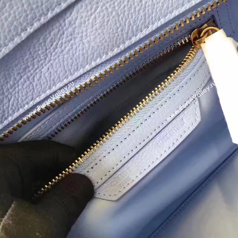 Celine medium grain light Boston blue bag 4564