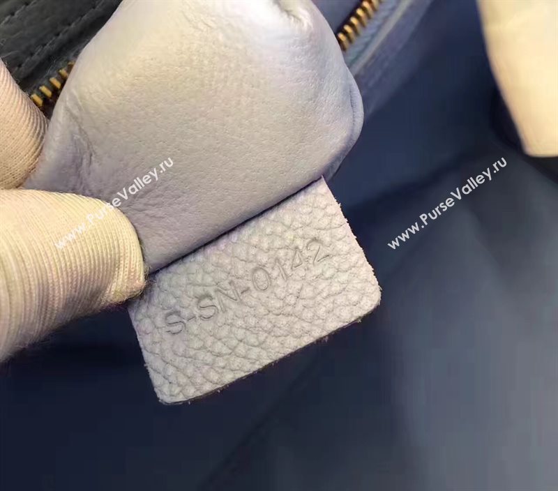 Celine medium grain light Boston blue bag 4564