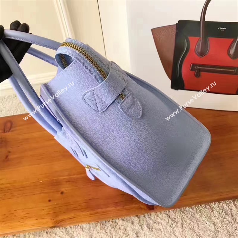 Celine medium grain light Boston blue bag 4564