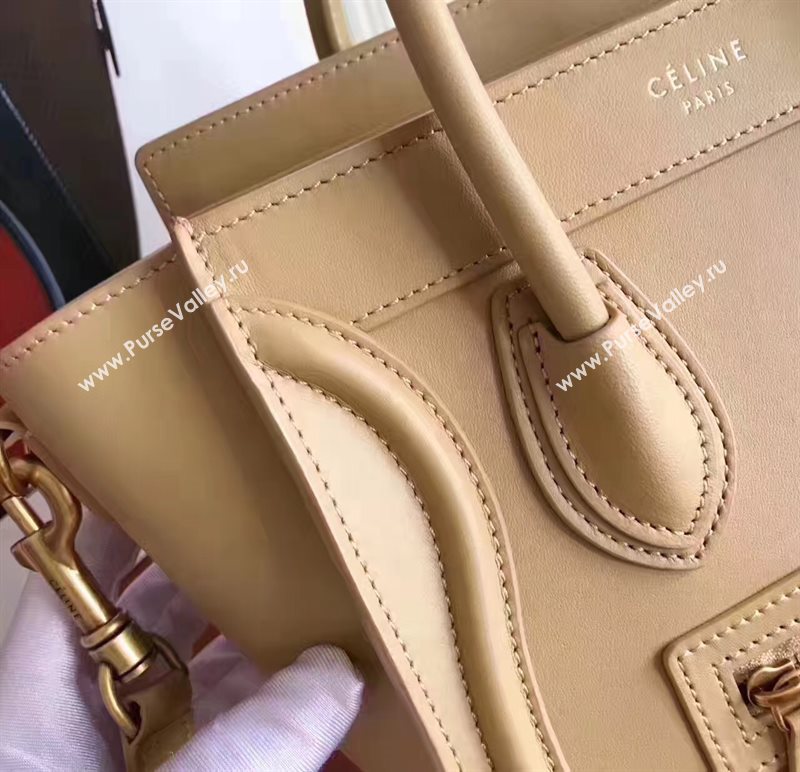 Celine nano Boston nude bag 4566