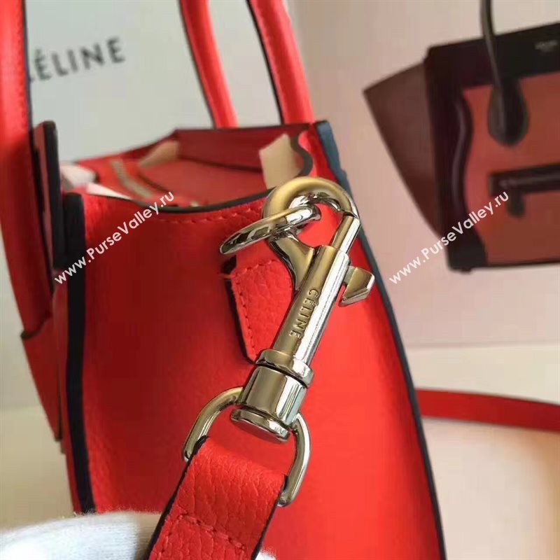 Celine nano Boston red bag 4567