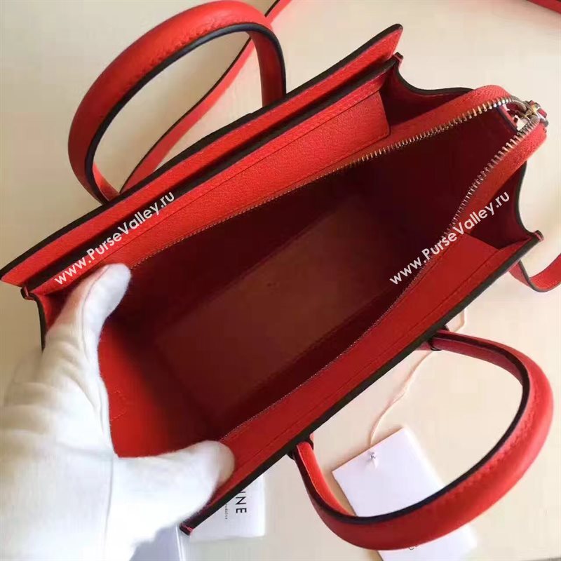 Celine nano Boston red bag 4567