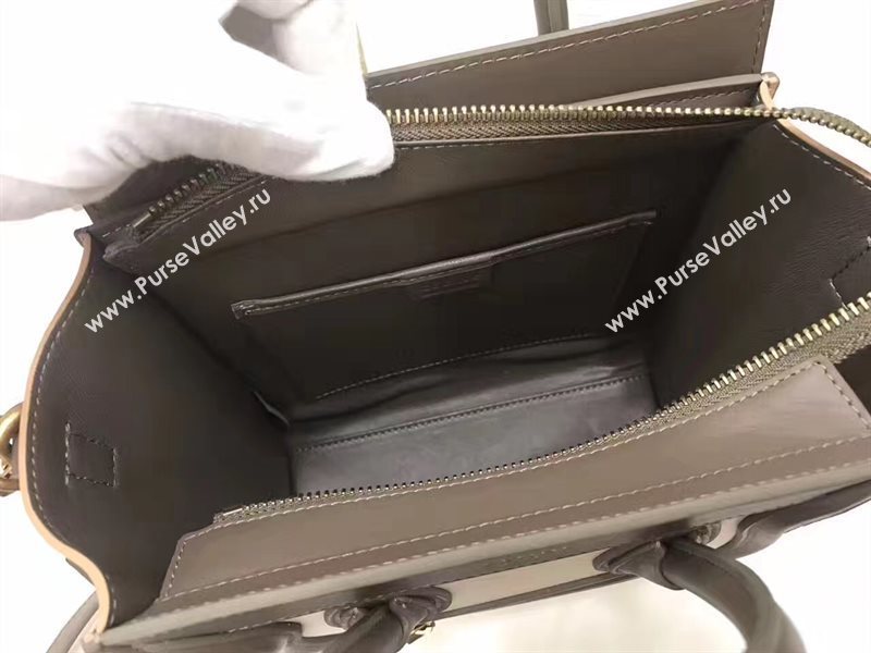 Celine nano tan Boston white bag 4569