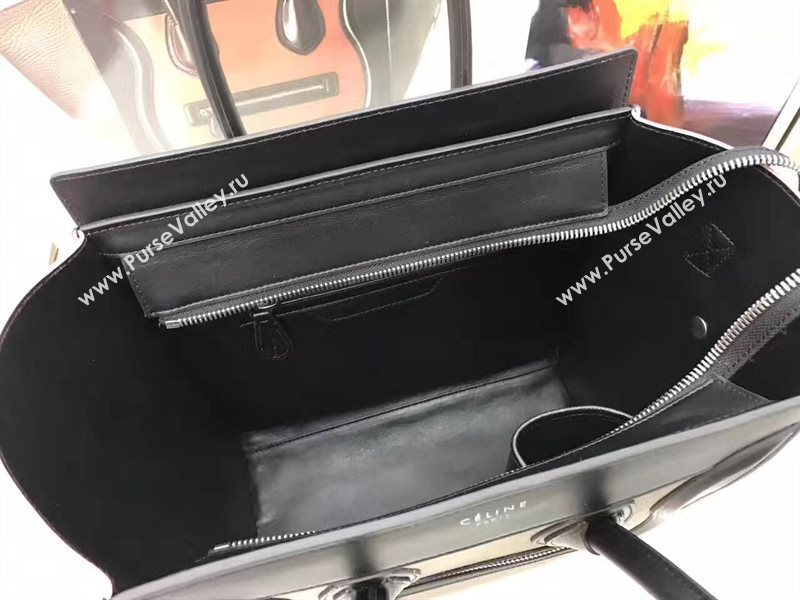 Celine medium black gray Boston pink bag 4570