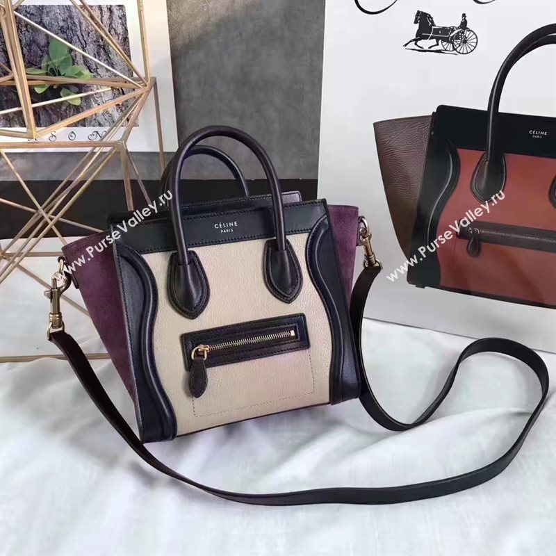 Celine nano black Boston cream bag 4572