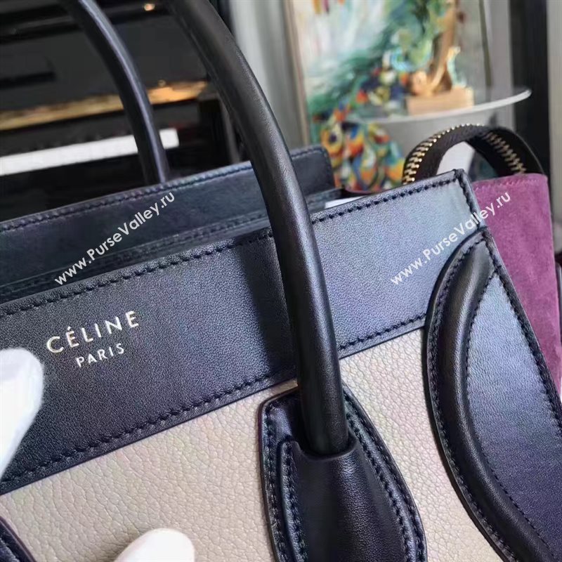 Celine medium tri black Boston cream bag 4573