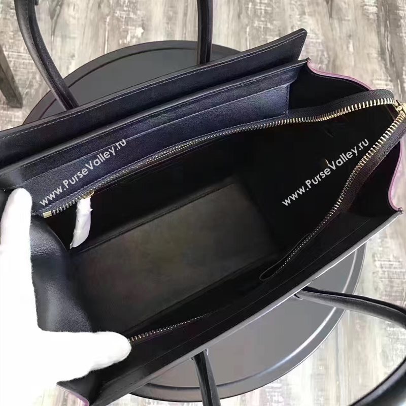 Celine medium tri black Boston cream bag 4573