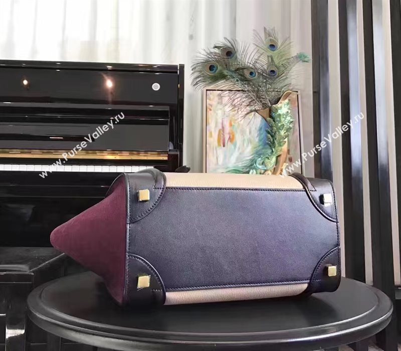 Celine medium tri black Boston cream bag 4573