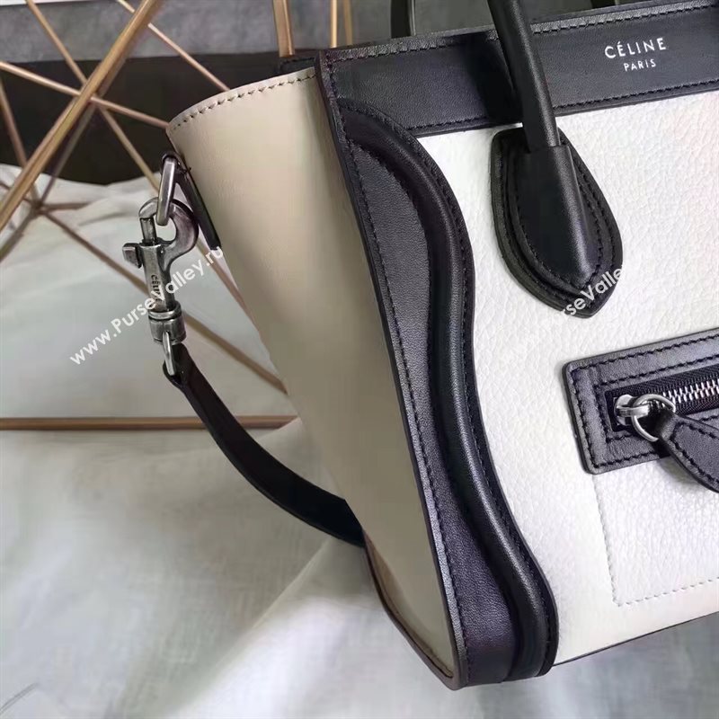 Celine nano tri black Boston cream bag 4574