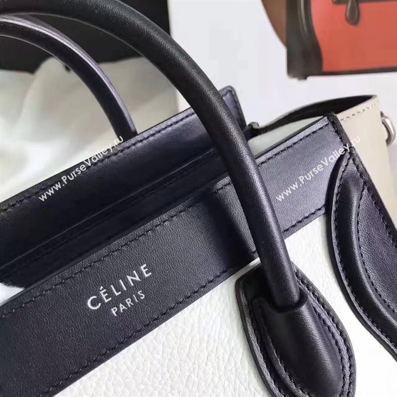 Celine nano tri black Boston cream bag 4574
