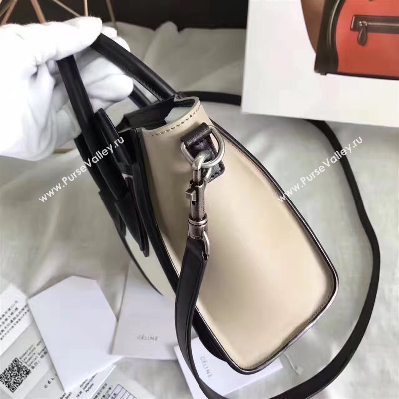 Celine nano tri black Boston cream bag 4574