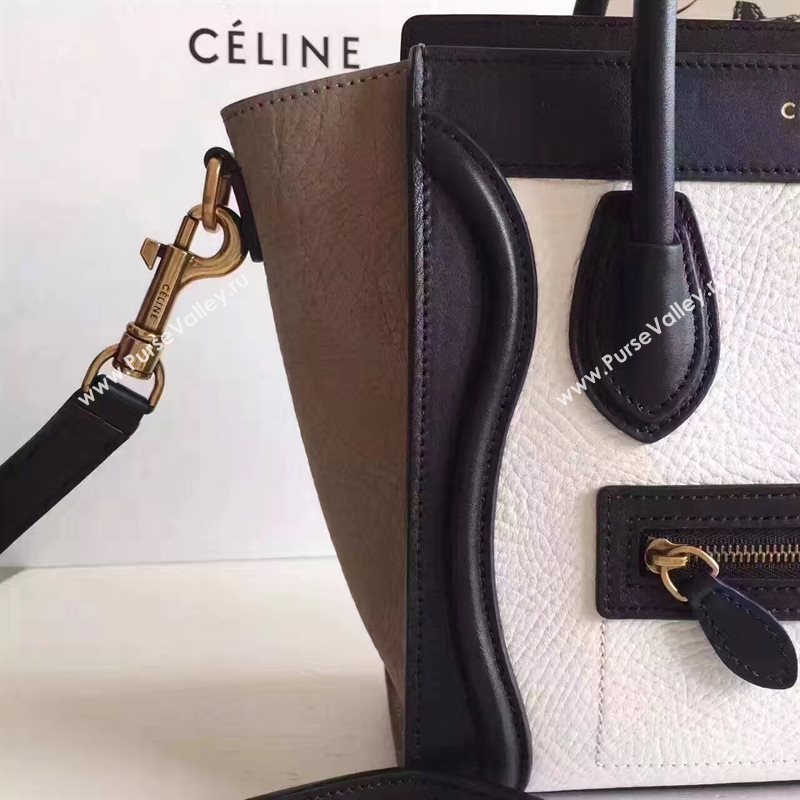 Celine nano tri black Boston cream bag 4575