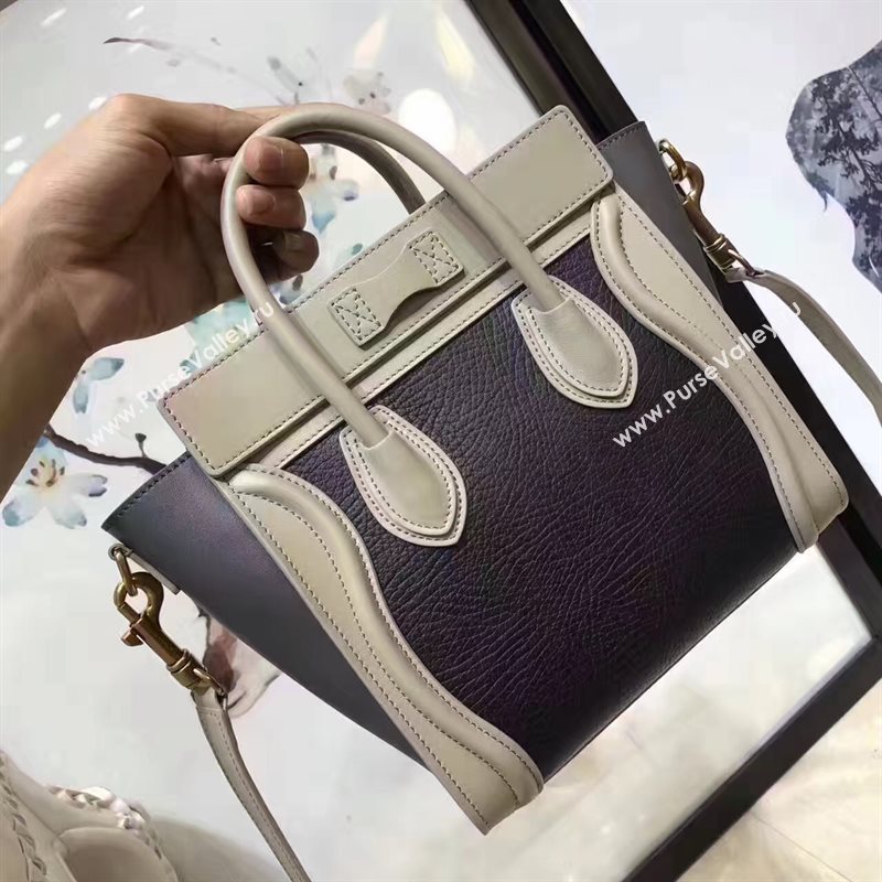 Celine nano black Boston gray bag 4576