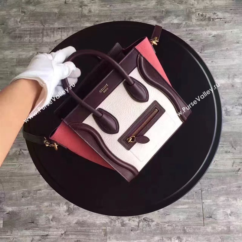 Celine nano black v Boston white bag 4577