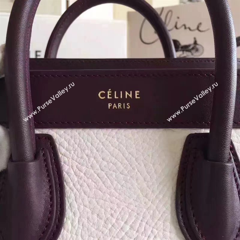 Celine nano black v Boston white bag 4577
