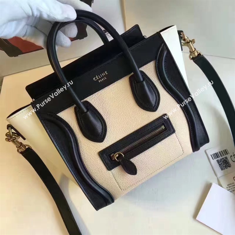 Celine nano black v Boston cream bag 4578