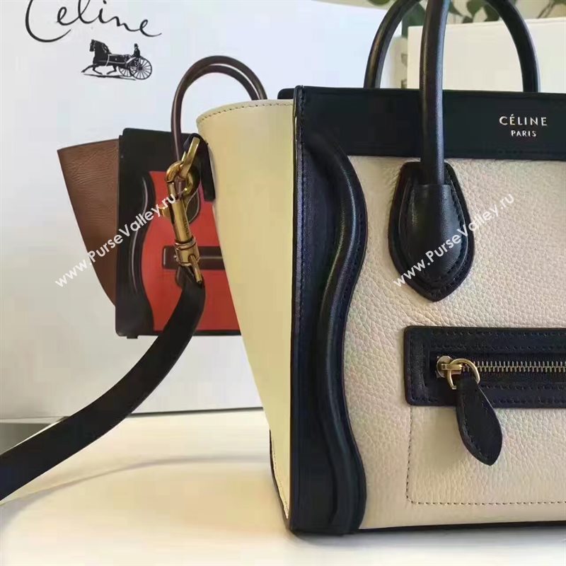 Celine nano black v Boston cream bag 4578