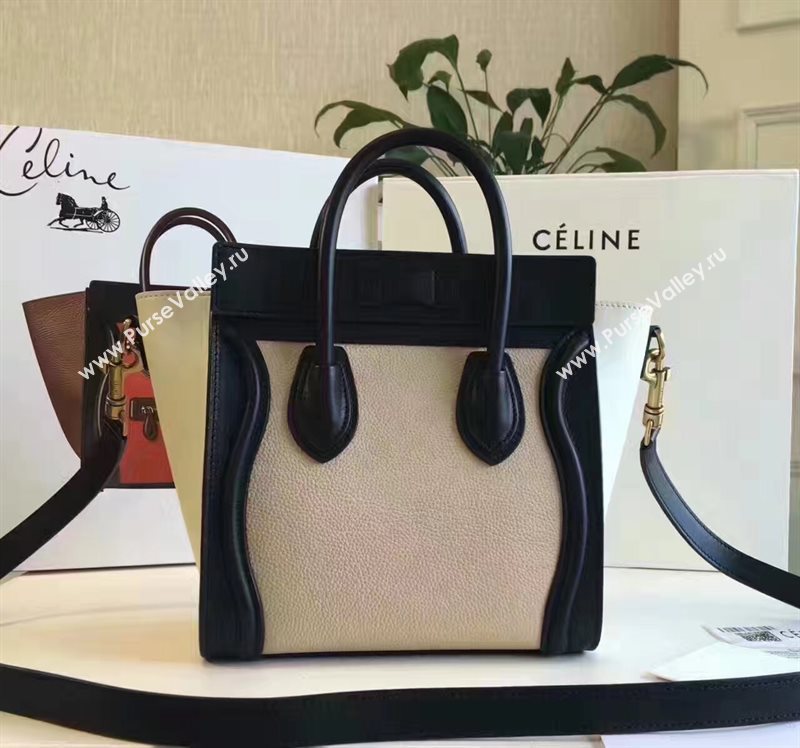 Celine nano black v Boston cream bag 4578