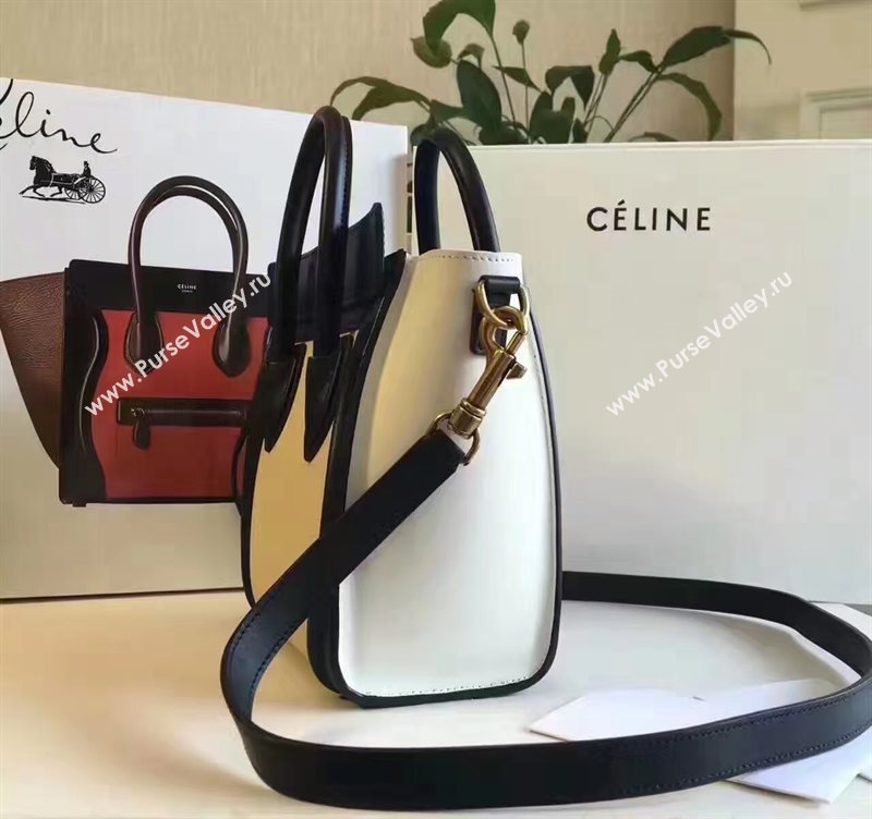 Celine nano black v Boston cream bag 4578