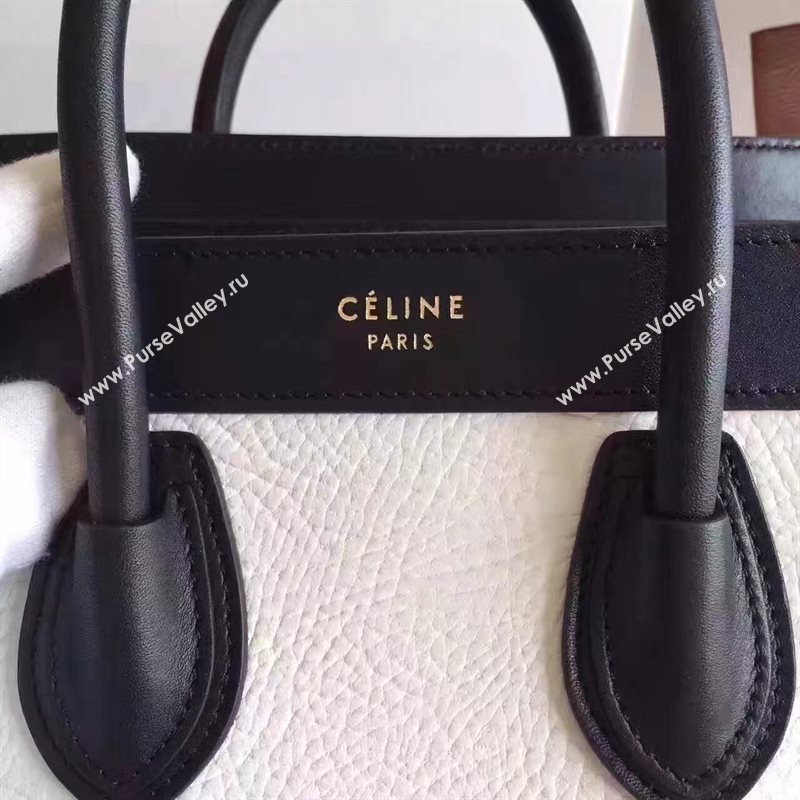 Celine nano black v Boston white bag 4579