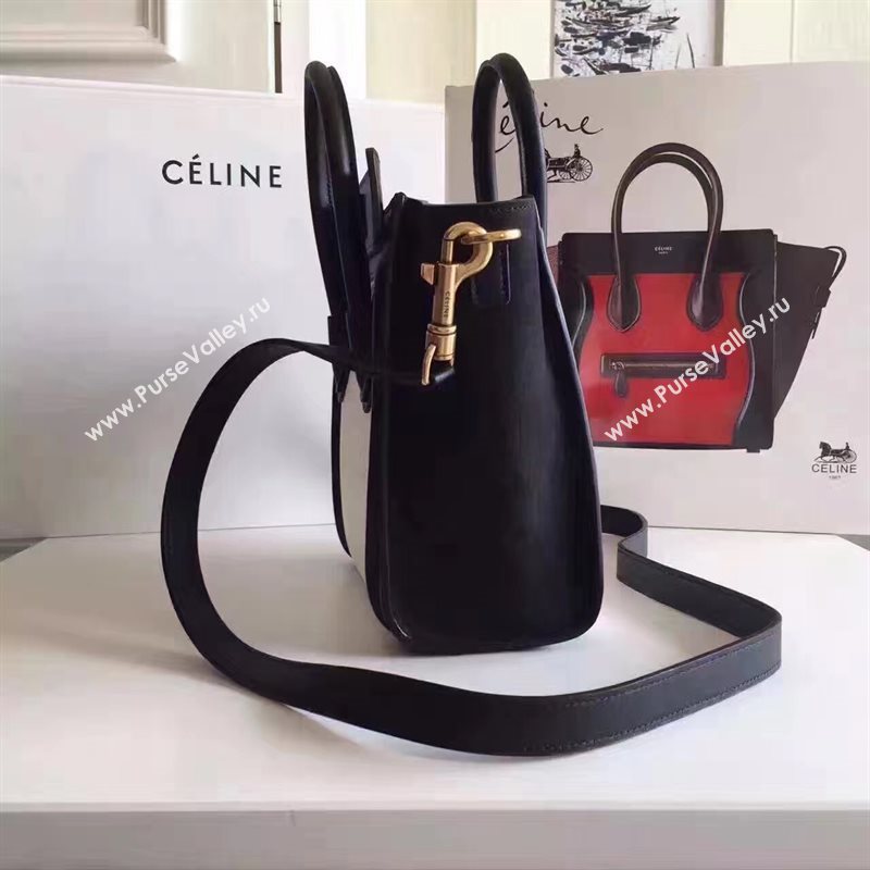 Celine nano black v Boston white bag 4579