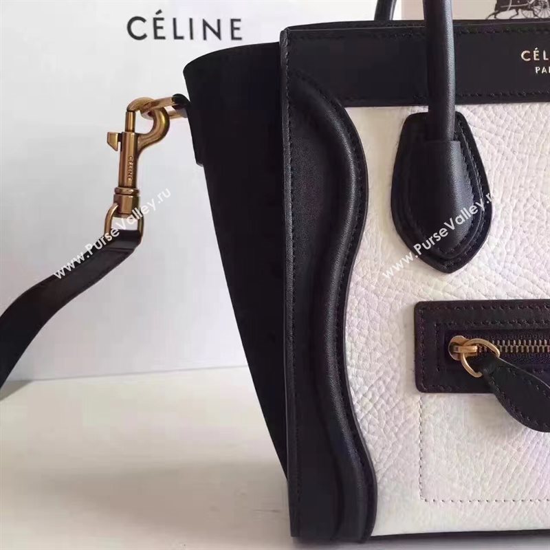 Celine nano black v Boston white bag 4579