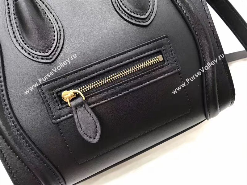 Celine nano smooth Boston black bag 4580