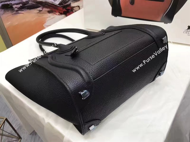 Celine medium caviar Boston black bag 4583