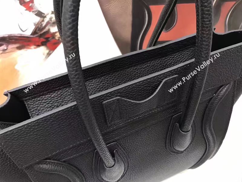 Celine medium caviar Boston black bag 4583