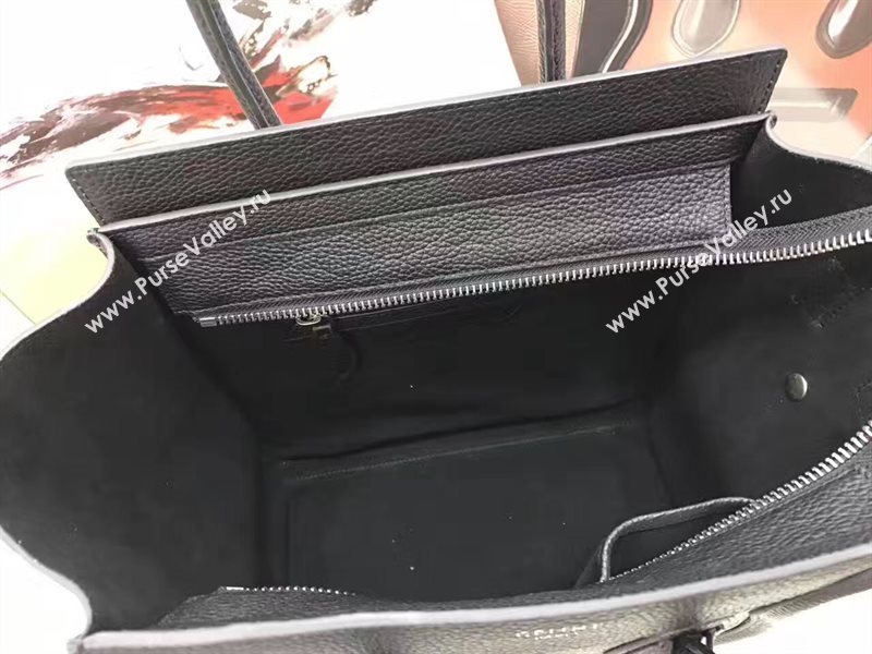 Celine medium caviar Boston black bag 4583