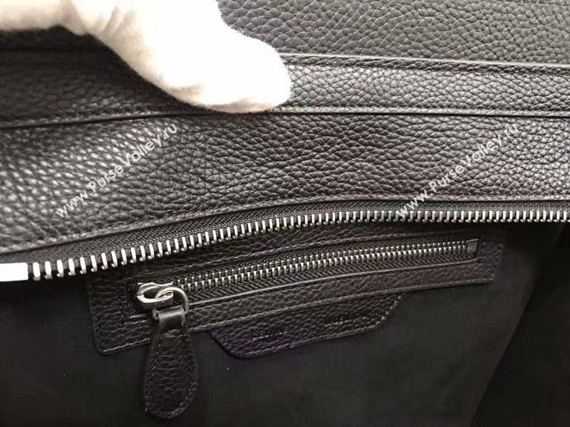 Celine medium caviar Boston black bag 4583