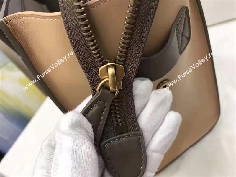 Celine medium tan Boston white bag 4584