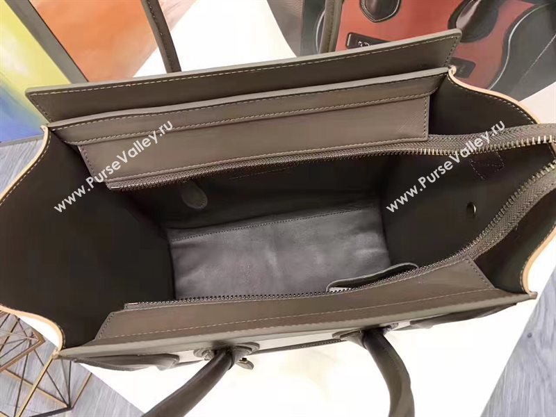 Celine medium tan Boston white bag 4584