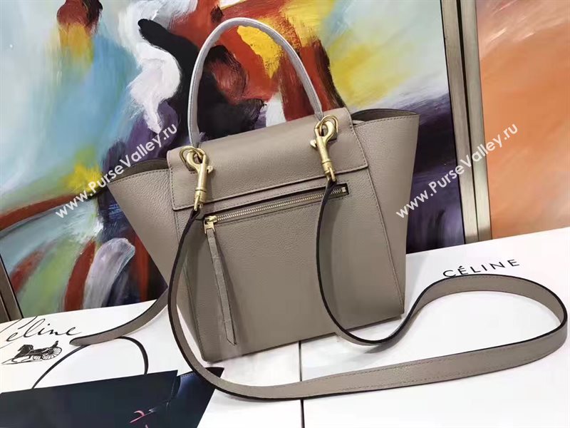 Celine small grain belt gray bag 4586