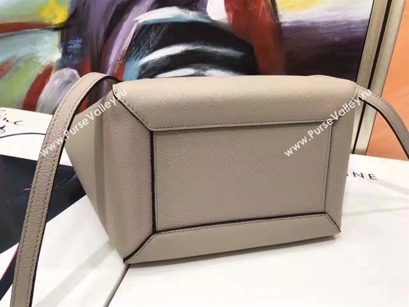 Celine small grain belt gray bag 4586