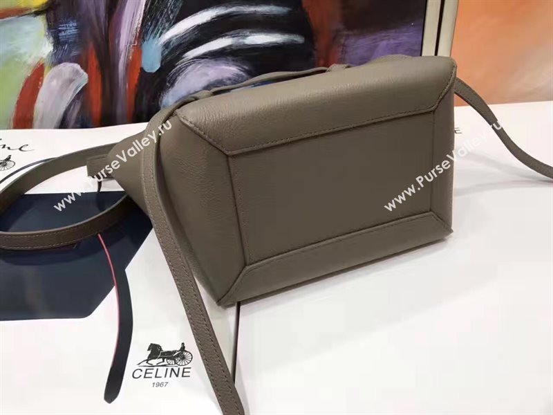 Celine small navy belt gray bag 4587