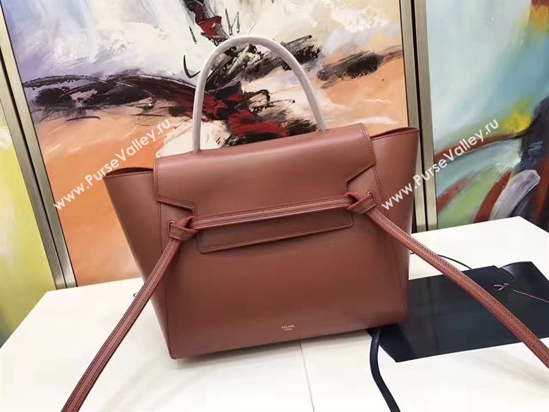 Celine medium belt wine bag 4591