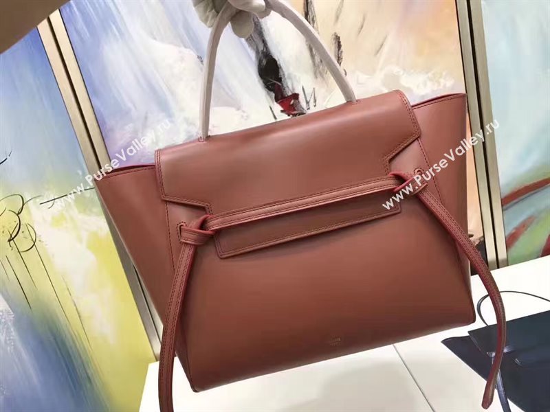 Celine medium belt wine bag 4591