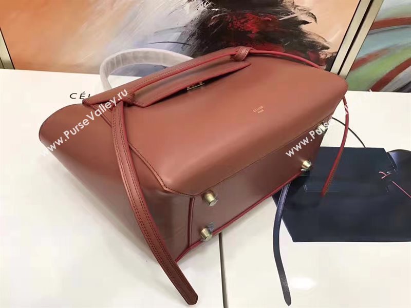 Celine medium belt wine bag 4591